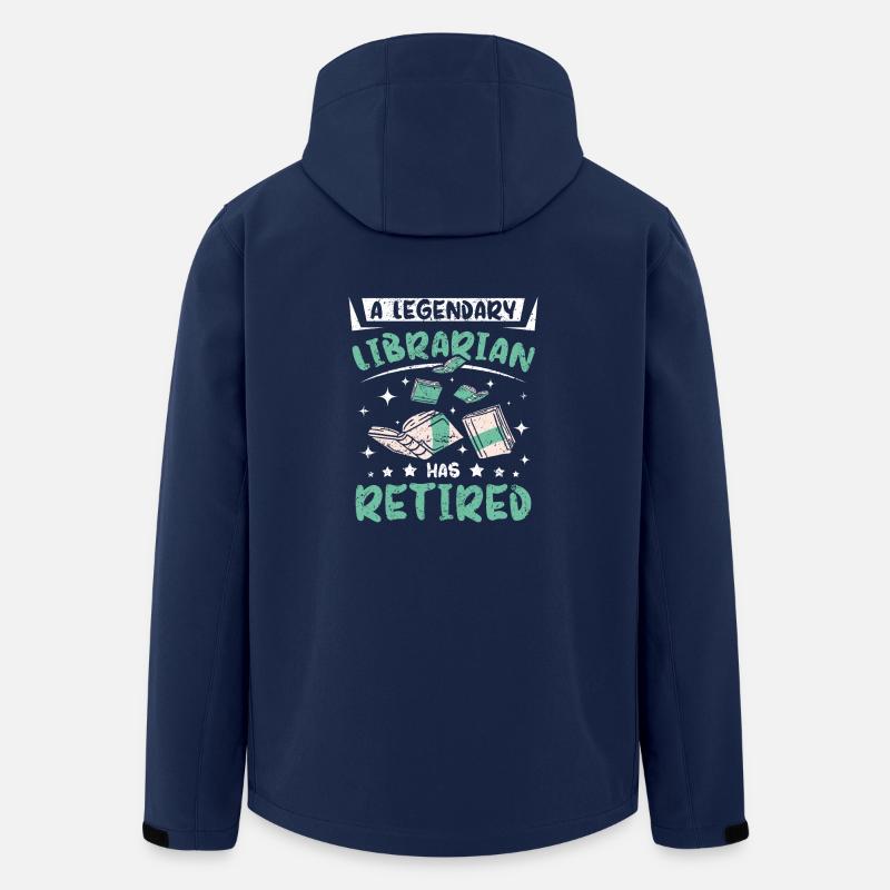 A legendary librarian has retired - Recycelte Männer Softshell-Jacke von Stanley/Stella - Navy