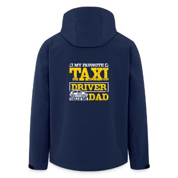 My favorite taxi driver calls me dad - Men’s Recycled Softshell Jacket by Stanley/Stella - navy - Back - AI Model Male 185 light (185cm)