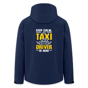 Keeo calm the taxi driver is here - Recycelte Männer Softshell-Jacke von Stanley/Stella - Navy - Hinten - AI Model Male 185 light (185cm)