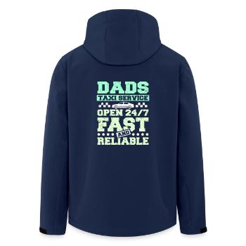 Dads taxi service - Recycelte Männer Softshell-Jacke von Stanley/Stella - Navy - Hinten - AI Model Male 185 light (185cm)