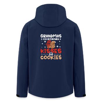 Grandma kisses and cookies - Men’s Recycled Softshell Jacket by Stanley/Stella - navy - Back - AI Model Male 185 light (185cm)