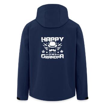 Heureux d’être grand-père - Veste softshell homme en polyester recyclé Stanley/Stella - marine - Dos - AI Model Male 185 light (185cm)
