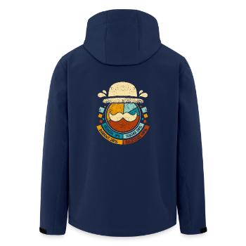 Grand-père enseignant partenaire dans le crime - Veste softshell homme en polyester recyclé Stanley/Stella - marine - Dos - AI Model Male 185 light (185cm)