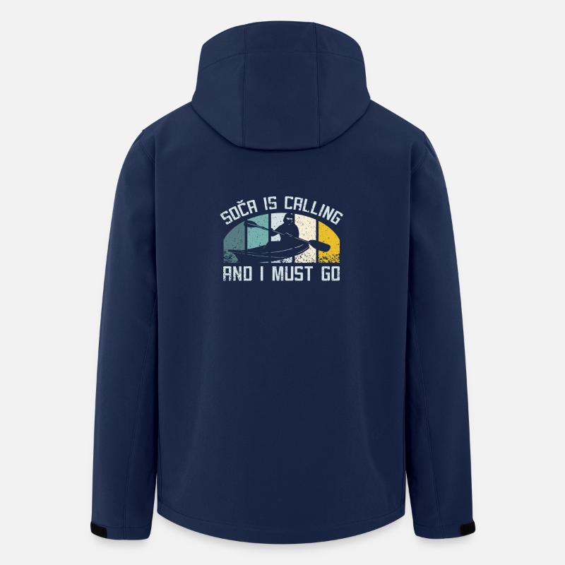 Kayak sur soca slovénie - Veste softshell homme en polyester recyclé Stanley/Stella - marine