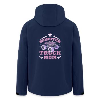 Monster Truck Mom - Recycelte Männer Softshell-Jacke von Stanley/Stella - Navy - Hinten - AI Model Male 185 light (185cm)