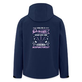Princess acupuncturist - Men’s Recycled Softshell Jacket by Stanley/Stella - navy - Back - AI Model Male 185 light (185cm)