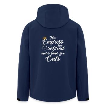L’impératrice a pris sa retraite plus de temps pour les chats - Veste softshell homme en polyester recyclé Stanley/Stella - marine - Dos - AI Model Male 185 light (185cm)