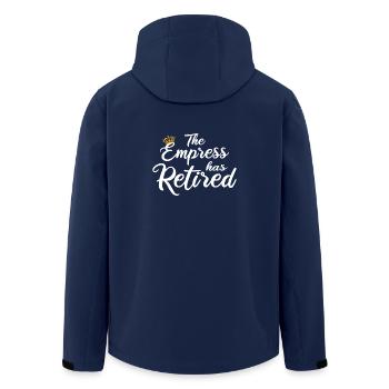 L’impératrice a pris sa retraite - Veste softshell homme en polyester recyclé Stanley/Stella - marine - Dos - AI Model Male 185 light (185cm)