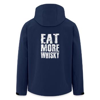 Mangez plus de whisky - Veste softshell homme en polyester recyclé Stanley/Stella - marine - Dos - AI Model Male 185 light (185cm)