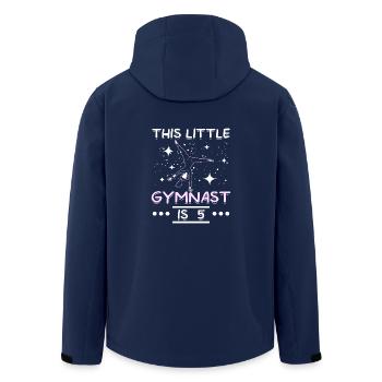 This little gymnast is 5 - Recycelte Männer Softshell-Jacke von Stanley/Stella - Navy - Hinten - AI Model Male 185 light (185cm)