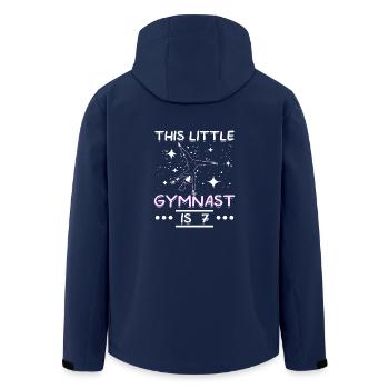 This little gymnast is 7 - Recycelte Männer Softshell-Jacke von Stanley/Stella - Navy - Hinten - AI Model Male 185 light (185cm)