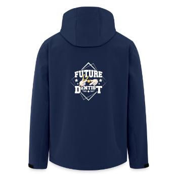 Future dentist - Men’s Recycled Softshell Jacket by Stanley/Stella - navy - Back - AI Model Male 185 light (185cm)
