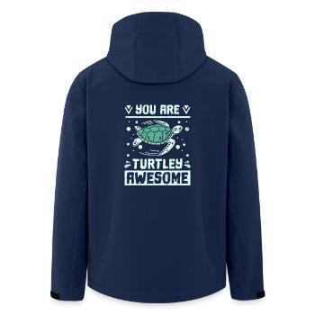 Vous êtes tortue génial - Veste softshell homme en polyester recyclé Stanley/Stella - marine - Dos - AI Model Male 185 light (185cm)