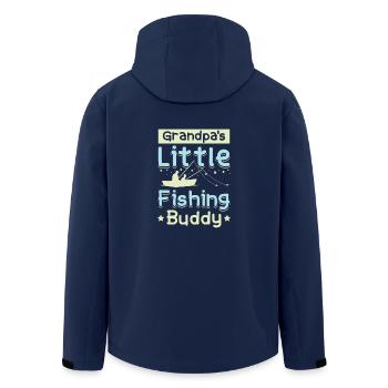 Grandpas little fishing buddy - Men’s Recycled Softshell Jacket by Stanley/Stella - navy - Back - AI Model Male 185 light (185cm)