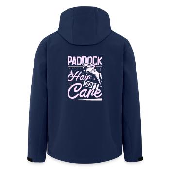 Paddock hair don't care - Recycelte Männer Softshell-Jacke von Stanley/Stella - Navy - Hinten - AI Model Male 185 light (185cm)
