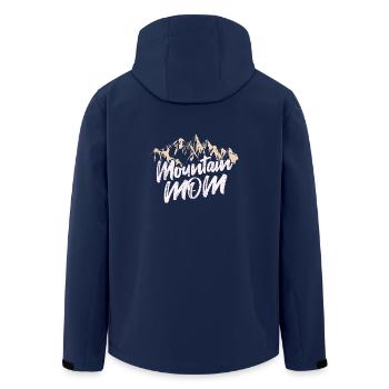 Father Mountaineering Mountain mom - Men’s Recycled Softshell Jacket by Stanley/Stella - navy - Back - AI Model Male 185 light (185cm)