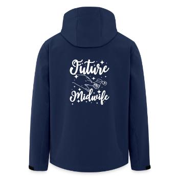 Future sage-femme - Veste softshell homme en polyester recyclé Stanley/Stella - marine - Dos - AI Model Male 185 light (185cm)
