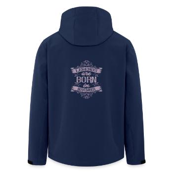 Legends were born in November Month of birth - Men’s Recycled Softshell Jacket by Stanley/Stella - navy - Back - AI Model Male 185 light (185cm)