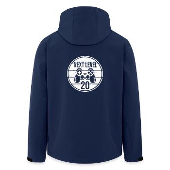 20th Birthday Gamer Gaming Console - Men’s Recycled Softshell Jacket by Stanley/Stella - navy - Back - AI Model Male 185 light (185cm)