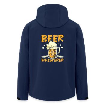 Chuchoteur de bière - Veste softshell homme en polyester recyclé Stanley/Stella - marine - Dos - AI Model Male 185 light (185cm)