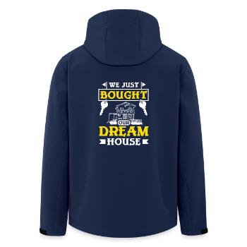 Nous venons d’acheter la maison de nos rêves - Veste softshell homme en polyester recyclé Stanley/Stella - marine - Dos - AI Model Male 185 light (185cm)