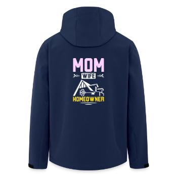 Mom wife homeowner - Recycelte Männer Softshell-Jacke von Stanley/Stella - Navy - Hinten - AI Model Male 185 light (185cm)