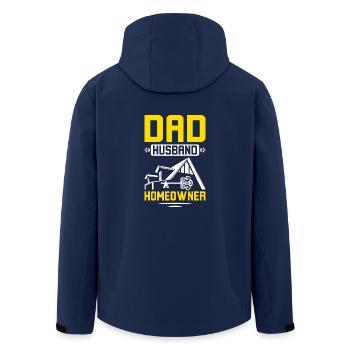 Dad husband homeowner - Recycelte Männer Softshell-Jacke von Stanley/Stella - Navy - Hinten - AI Model Male 185 light (185cm)