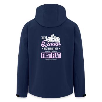 This queen just bought her first flat - Recycelte Männer Softshell-Jacke von Stanley/Stella - Navy - Hinten - AI Model Male 185 light (185cm)