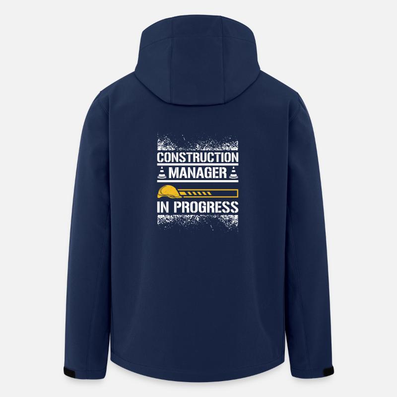Construction manager in progress - Recycelte Männer Softshell-Jacke von Stanley/Stella - Navy