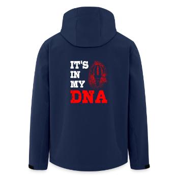 It's in my dna hot air balloon pilot - Men’s Recycled Softshell Jacket by Stanley/Stella - navy - Back - AI Model Male 185 light (185cm)