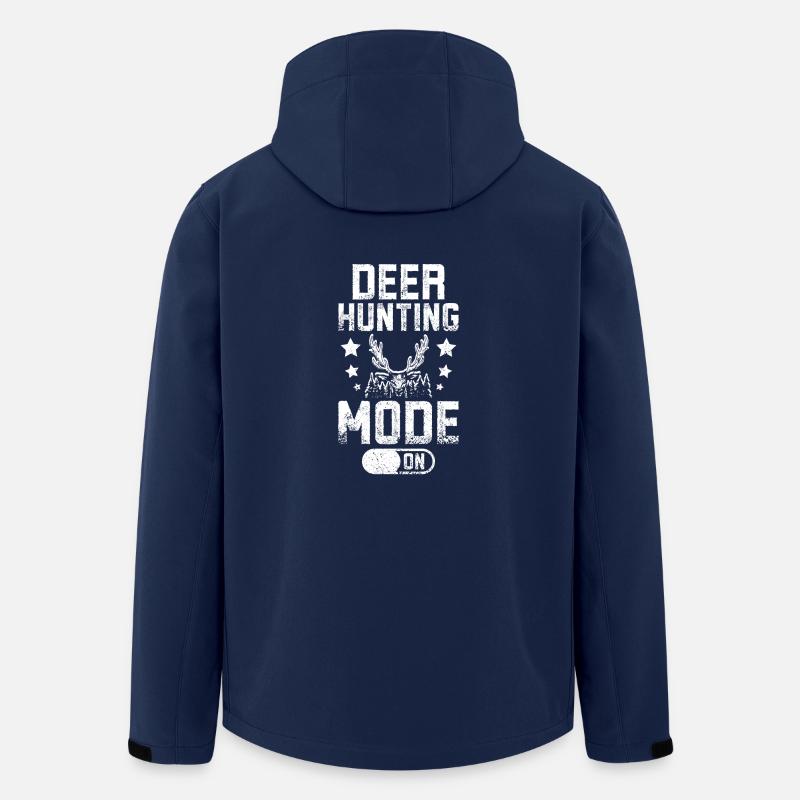 Mode chasse au cerf activé - Veste softshell homme en polyester recyclé Stanley/Stella - marine