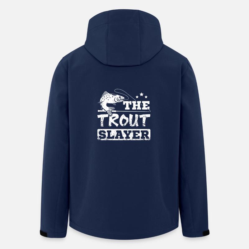The trout slayer - Men’s Recycled Softshell Jacket by Stanley/Stella - navy