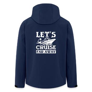 Family Couple Let's cruise far away - Recycelte Männer Softshell-Jacke von Stanley/Stella - Navy - Hinten - AI Model Male 185 light (185cm)