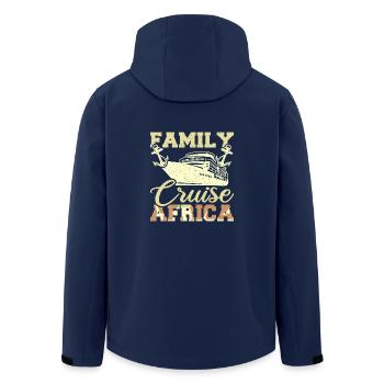 Couple familial Croisière Afrique - Veste softshell homme en polyester recyclé Stanley/Stella - marine - Dos - AI Model Male 185 light (185cm)