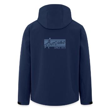 Birthday Gifts Awesome Since 1973 - Men’s Recycled Softshell Jacket by Stanley/Stella - navy - Back - AI Model Male 185 light (185cm)