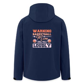 Basketball mom will yell loudly - Recycelte Männer Softshell-Jacke von Stanley/Stella - Navy - Hinten - AI Model Male 185 light (185cm)
