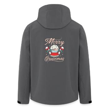 Bateau de croisière de Noël de Noël - Veste softshell homme en polyester recyclé Stanley/Stella - charbon - Dos - AI Model Male 185 light (185cm)