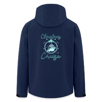 Christmas Holiday Xmas Cruise Ship - Recycelte Männer Softshell-Jacke von Stanley/Stella - Navy - Hinten - AI Model Male 185 light (185cm)