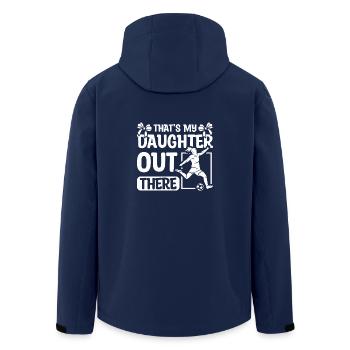 That's my daughter out there Soccer - Recycelte Männer Softshell-Jacke von Stanley/Stella - Navy - Hinten - AI Model Male 185 light (185cm)