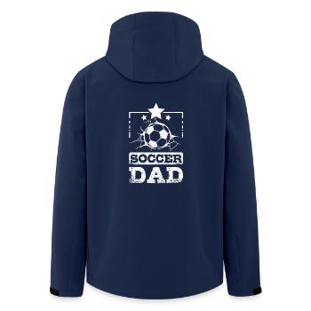 Fathers day Daddy Soccer Dad - Recycelte Männer Softshell-Jacke von Stanley/Stella - Navy - Hinten - AI Model Male 185 light (185cm)