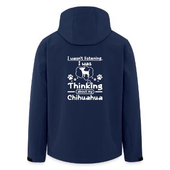 I was thinking about my chihuahua - Recycelte Männer Softshell-Jacke von Stanley/Stella - Navy - Hinten - AI Model Male 185 light (185cm)