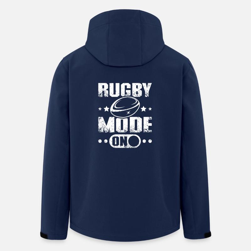 Mode Rugby activé - Veste softshell homme en polyester recyclé Stanley/Stella - marine