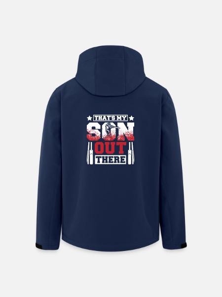 That's my son out there cricket son - Recycelte Männer Softshell-Jacke von Stanley/Stella - Navy