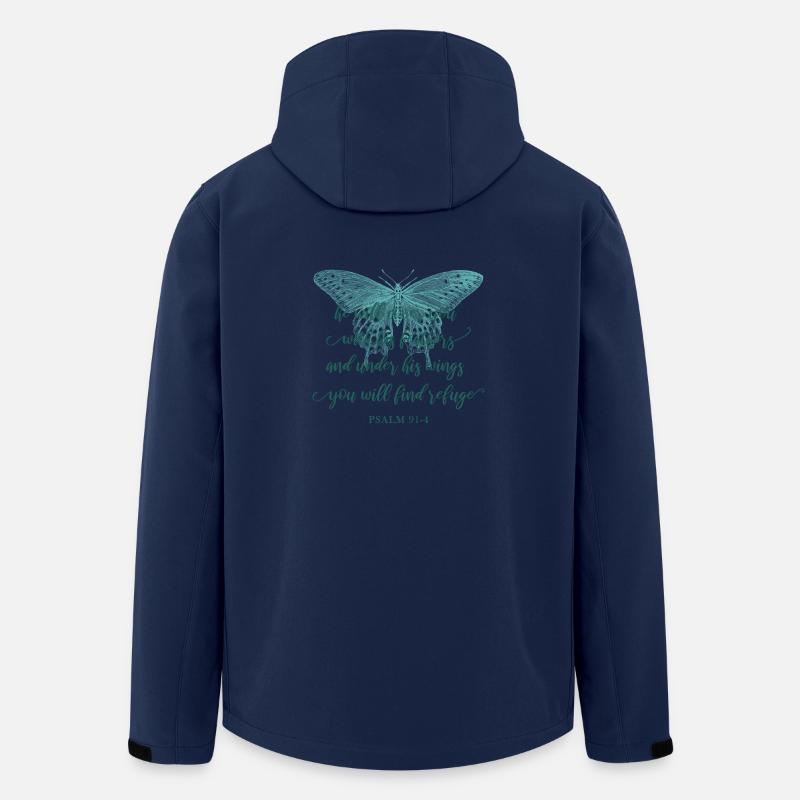 Bibelvers Christlich Religiös - Recycelte Männer Softshell-Jacke von Stanley/Stella - Navy