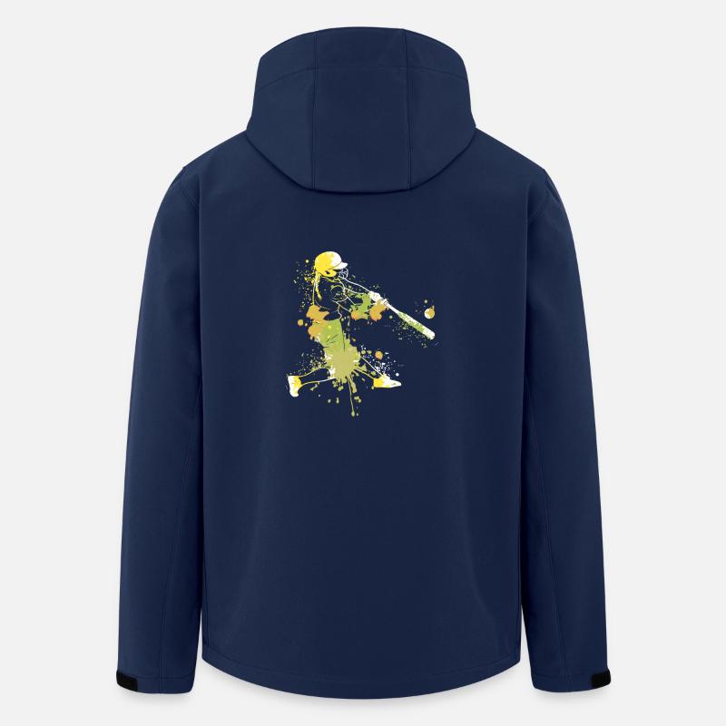 Splash Art Softball Player - Recycelte Männer Softshell-Jacke von Stanley/Stella - Navy