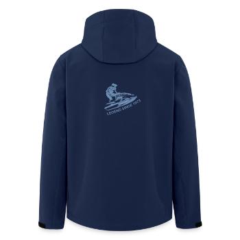 jahrgang 1973 Geburtstag Jet Ski - Recycelte Männer Softshell-Jacke von Stanley/Stella - Navy - Hinten - AI Model Male 185 light (185cm)