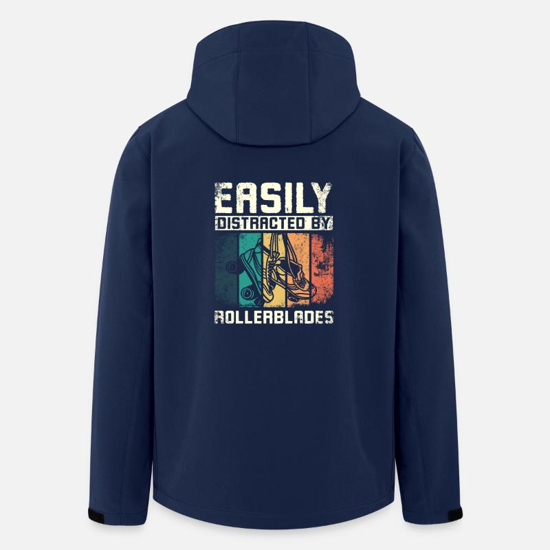 Easily distracted by rollerblades - Recycelte Männer Softshell-Jacke von Stanley/Stella - Navy
