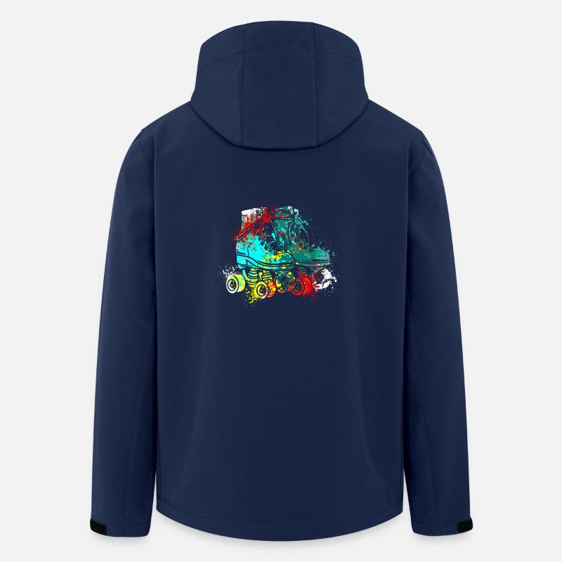 Splash Art inline skating - Men’s Recycled Softshell Jacket by Stanley/Stella - navy
