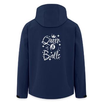 Pool billard queen of 8 balls - Recycelte Männer Softshell-Jacke von Stanley/Stella - Navy - Hinten - AI Model Male 185 light (185cm)