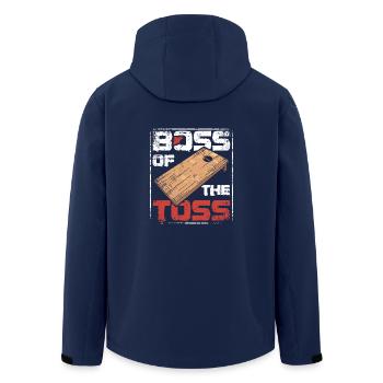 Boss du trou de maïs lancé - Veste softshell homme en polyester recyclé Stanley/Stella - marine - Dos - AI Model Male 185 light (185cm)